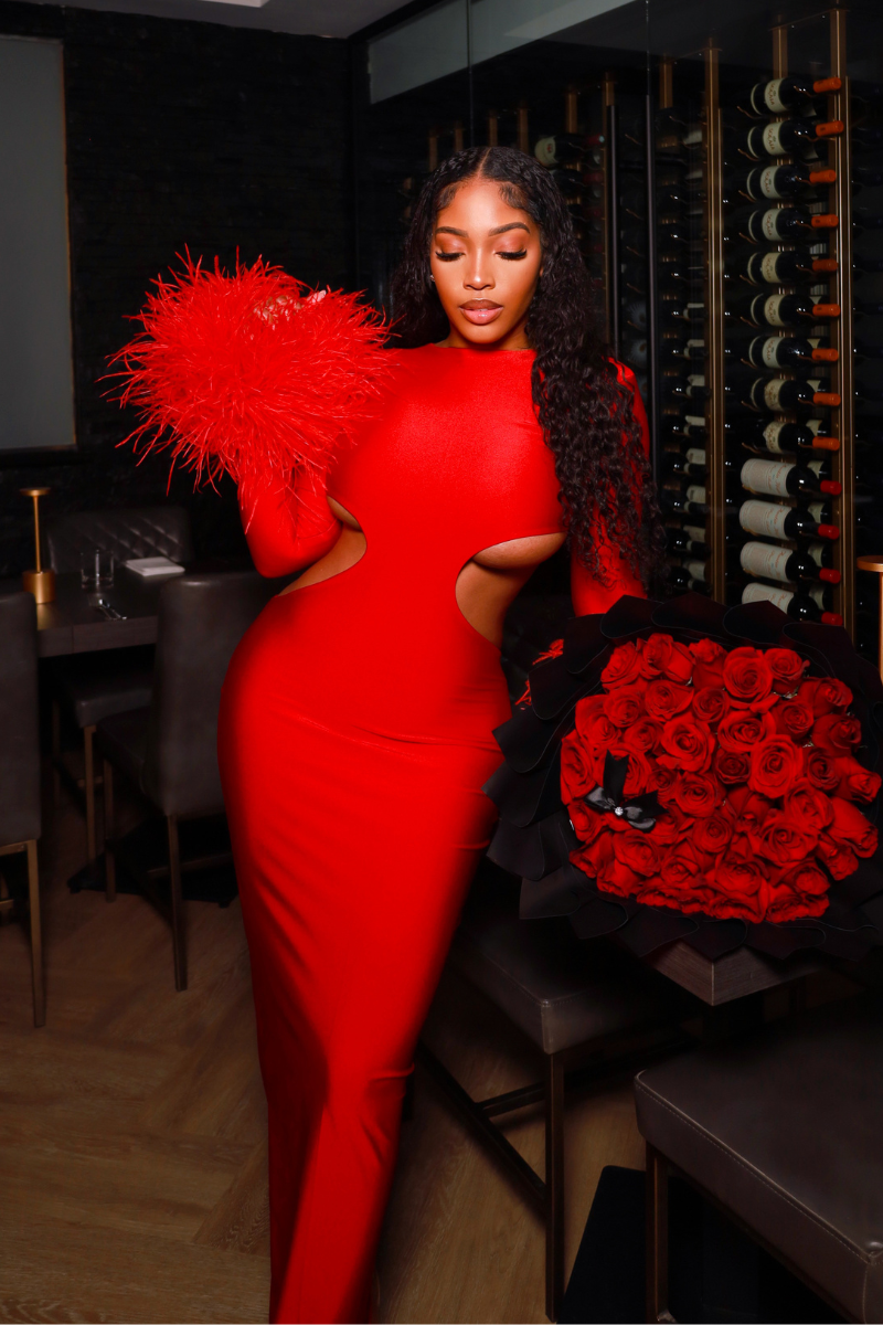 Feather Flame Dress