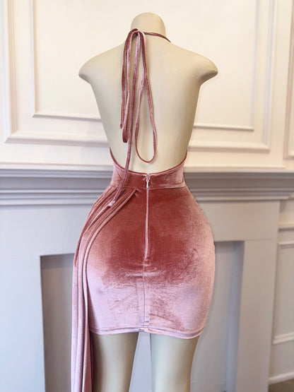 Nina Blush Velvet Dress SLAYEDBYTEN Nina Blush Velvet Dress SLAYEDBYTEN