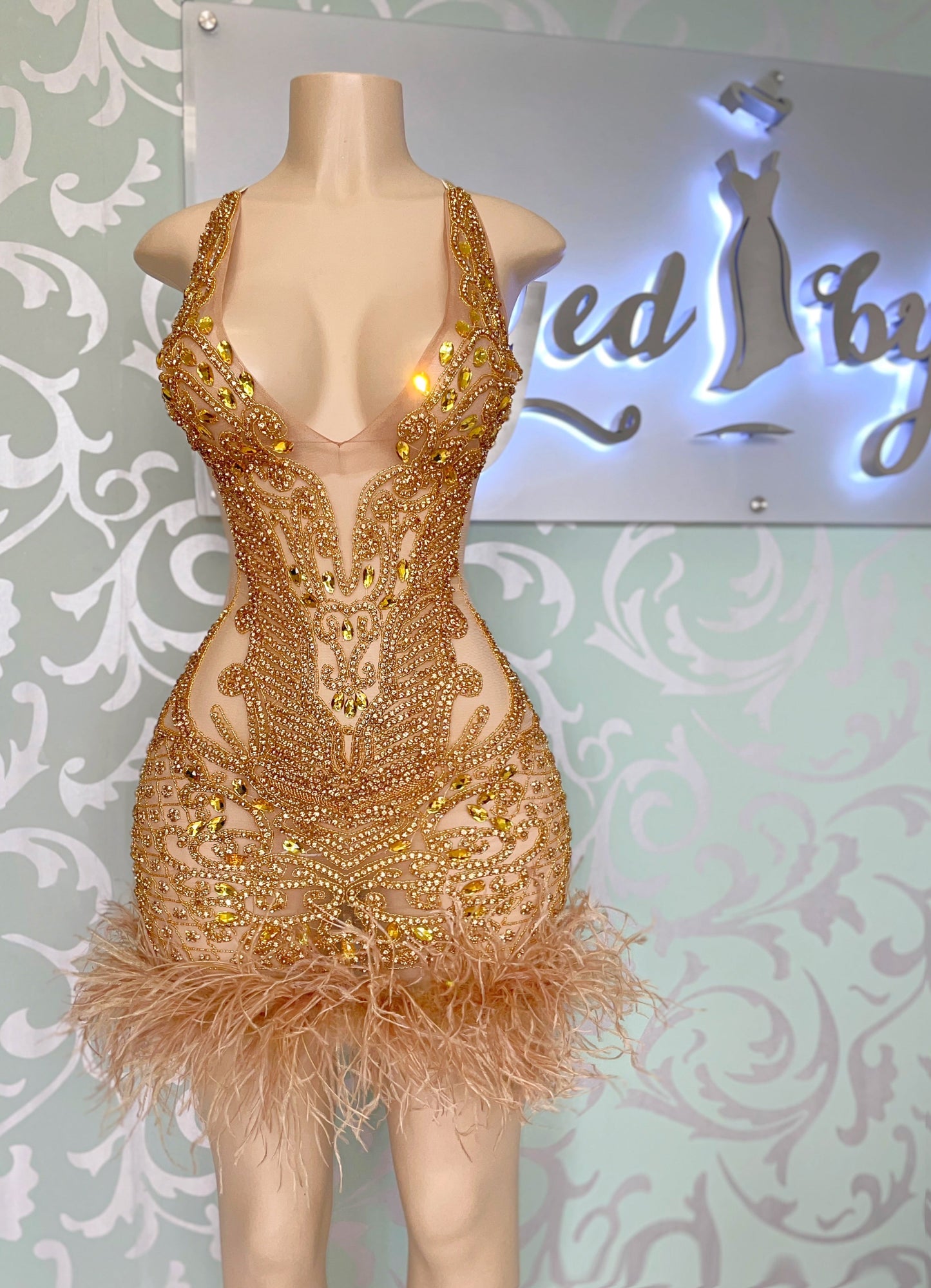 Lala Rhinestone Dress